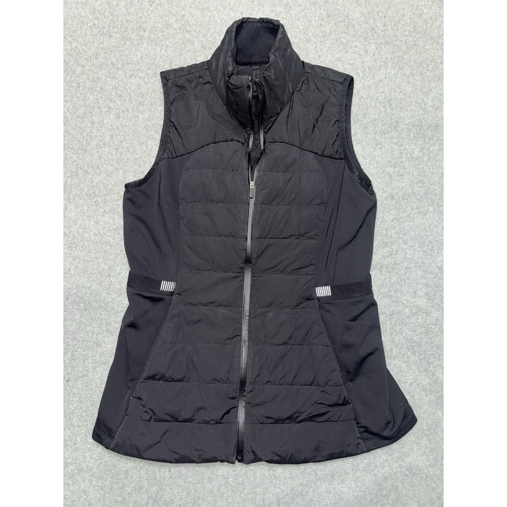 Lululemon Womens Down for It All Vest Black Water Resistant Size 10